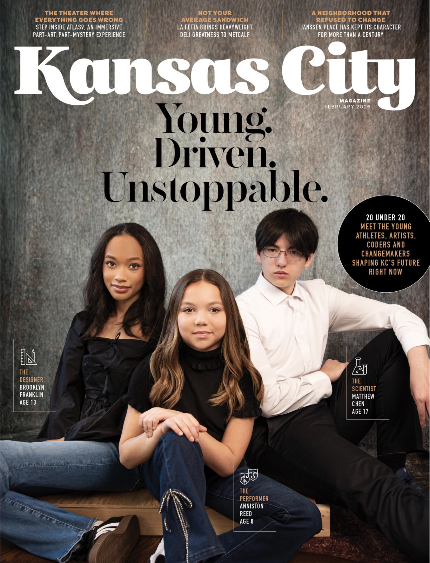 Kansas City Magazine cover — Brooklyn Franklin